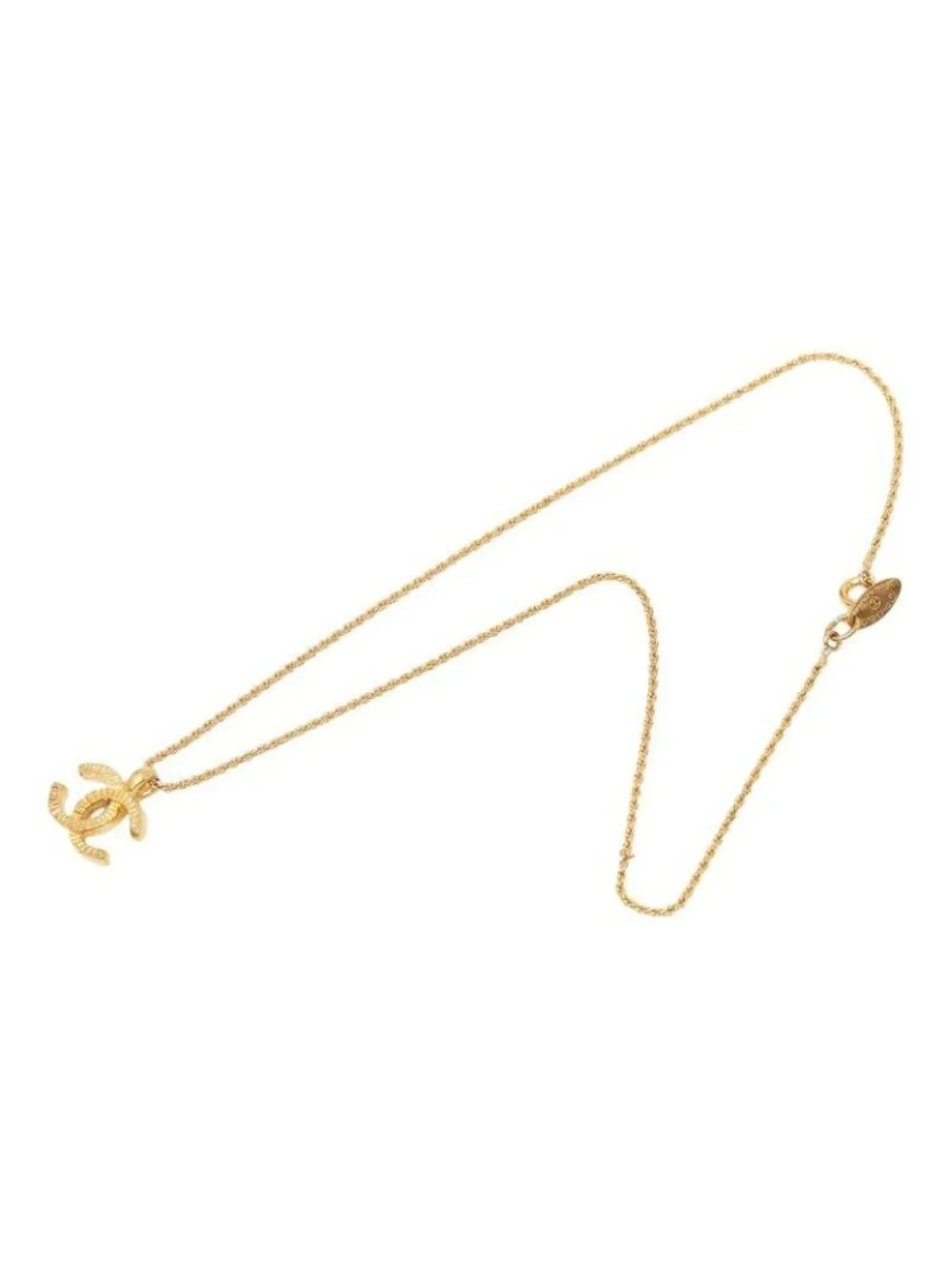 Chanel CC Logo Pendant Gold Plated